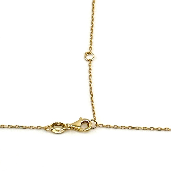 18K Gold Plated over 925 Sterling Silver Hamsa Pendant Necklace - Picture 7 of 9